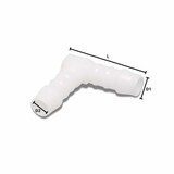 thumbnail of Schlauchverbinder 13mm, Winkelverbinder Kunststoff 90 Grad