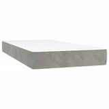 thumbnail of vidaXL Boxspringbett mit Matratze & LED Hellgrau 80x200 cm Samt