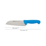 thumbnail of Arcos Cuchillo Santoku con Alveolos, Hoja de Acero Inoxidable NITRUM de 180 mm, Mango inyectado en Polipropileno, Color azul