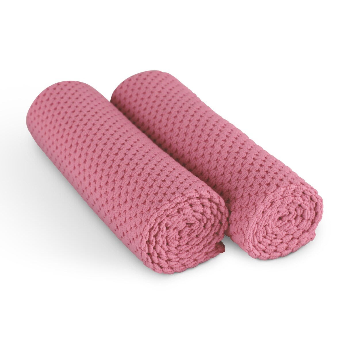 Bestlivings Microfaser Geschirrtuch Double Face 300gsm - 60cm x 40cm - ( 2er Pack ) Rose