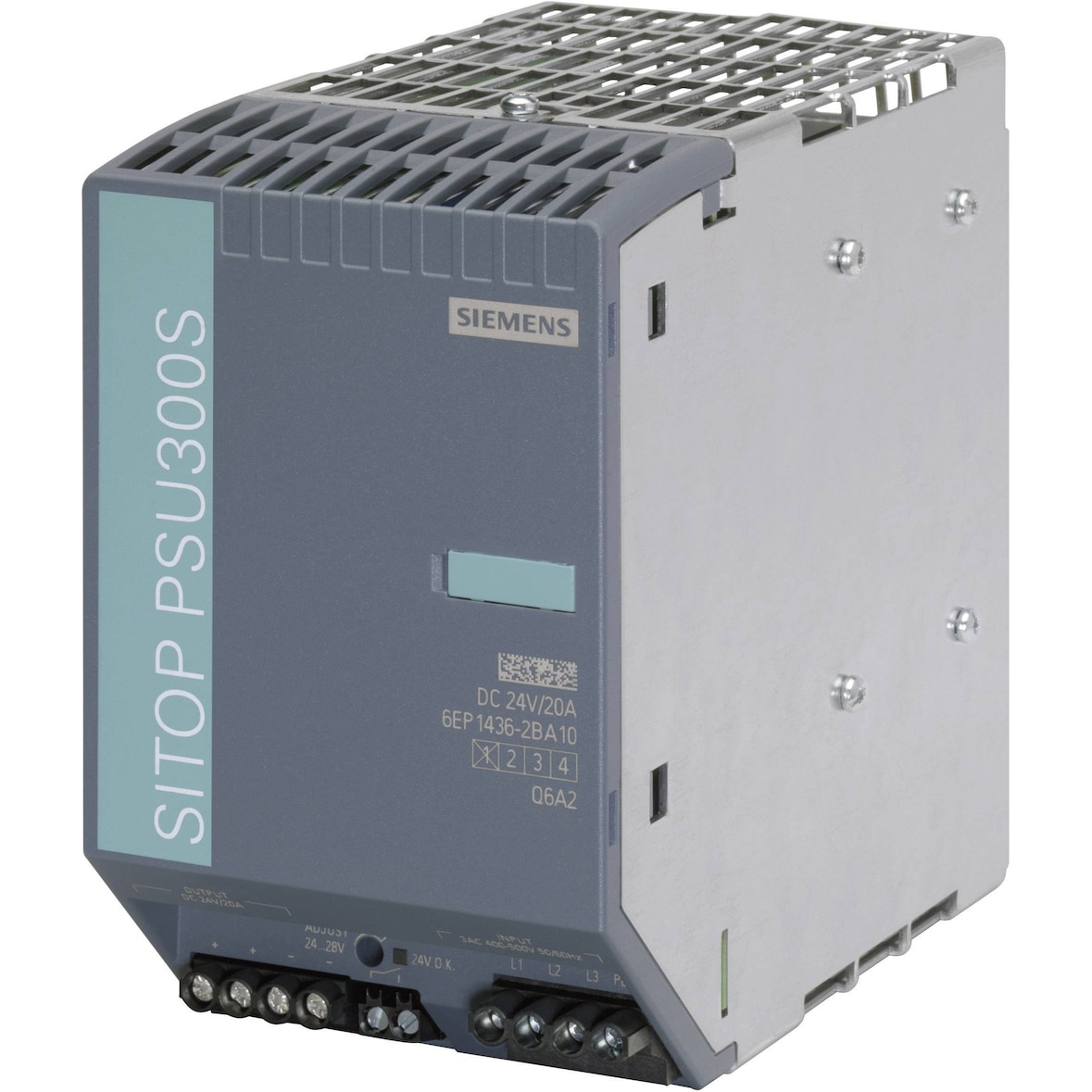 Siemens SITOP PSU300S 24 V/20 A Hutschienen-Netzteil (DIN-Rail) 24 V/DC 20 A 480 W Anza 6EP14362BA10