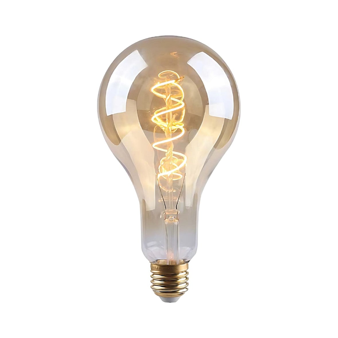 Glühbirne LED  Drop E27 4W Equi.17W 160lm Dimmbar 2100K Gold 15000H 7hSevenOn Vintage