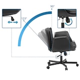 thumbnail of Bürostuhl Schneidersitz / Drehstuhl Criss Cross 10 PU schwarz hjh LIVING