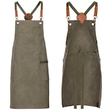 thumbnail of 286 - Latzschürze Canvas, 70 cm x 80 cm : olive 100% Baumwolle 290 g/m² (Canavas)