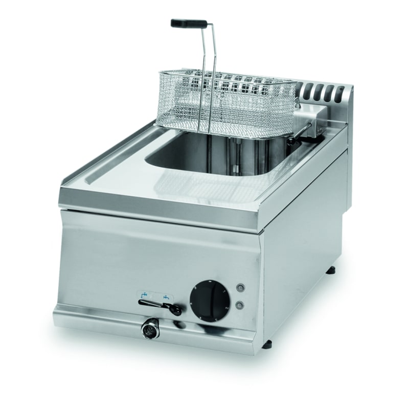 KBS elektrische frituurpan 1 bak 1x 8 liter tafelmodel 350x700x280 mm 400 Volt