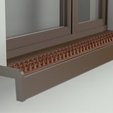 thumbnail of Relaxdays Vogelabwehr 4 Paneele je 49 cm mit Spikes Gesamtlänge 2 m mit jeweils H x B x T 1,7 x 4,2 x 49 cm für, dunkelbraun