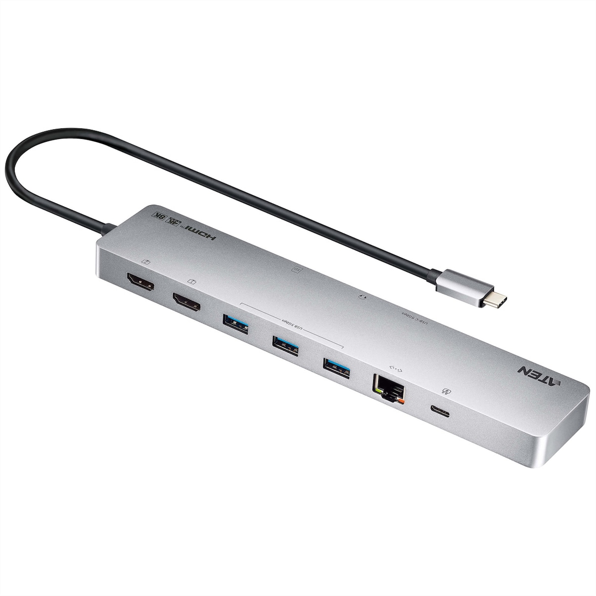 ATEN UH3240 USB-C Dock 4K Dual Display mit Power Passthrough