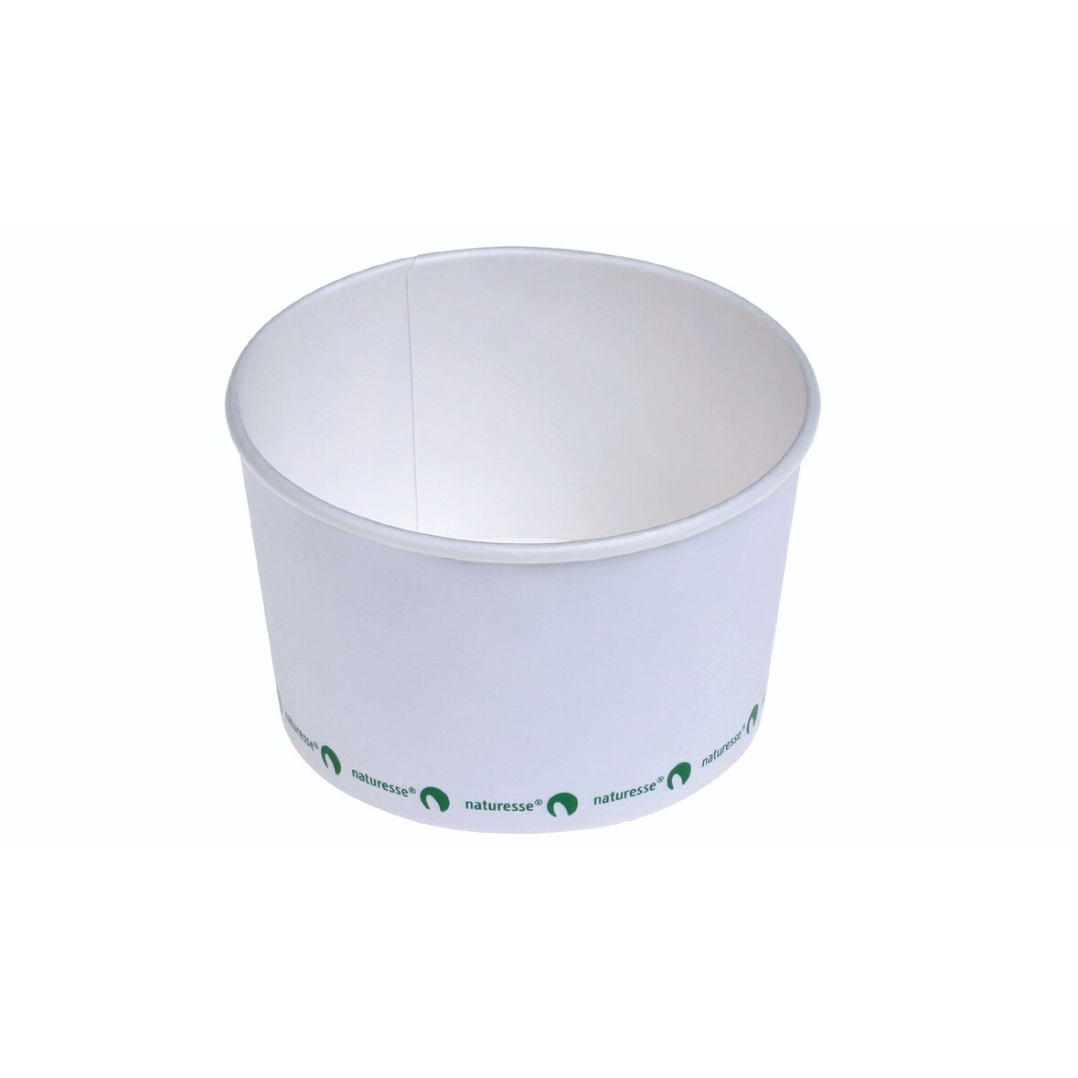 WISEFOOD 500 Stück - Dessertbecher Karton/PLA - 380ml - Ø10.5 x 6.5cm