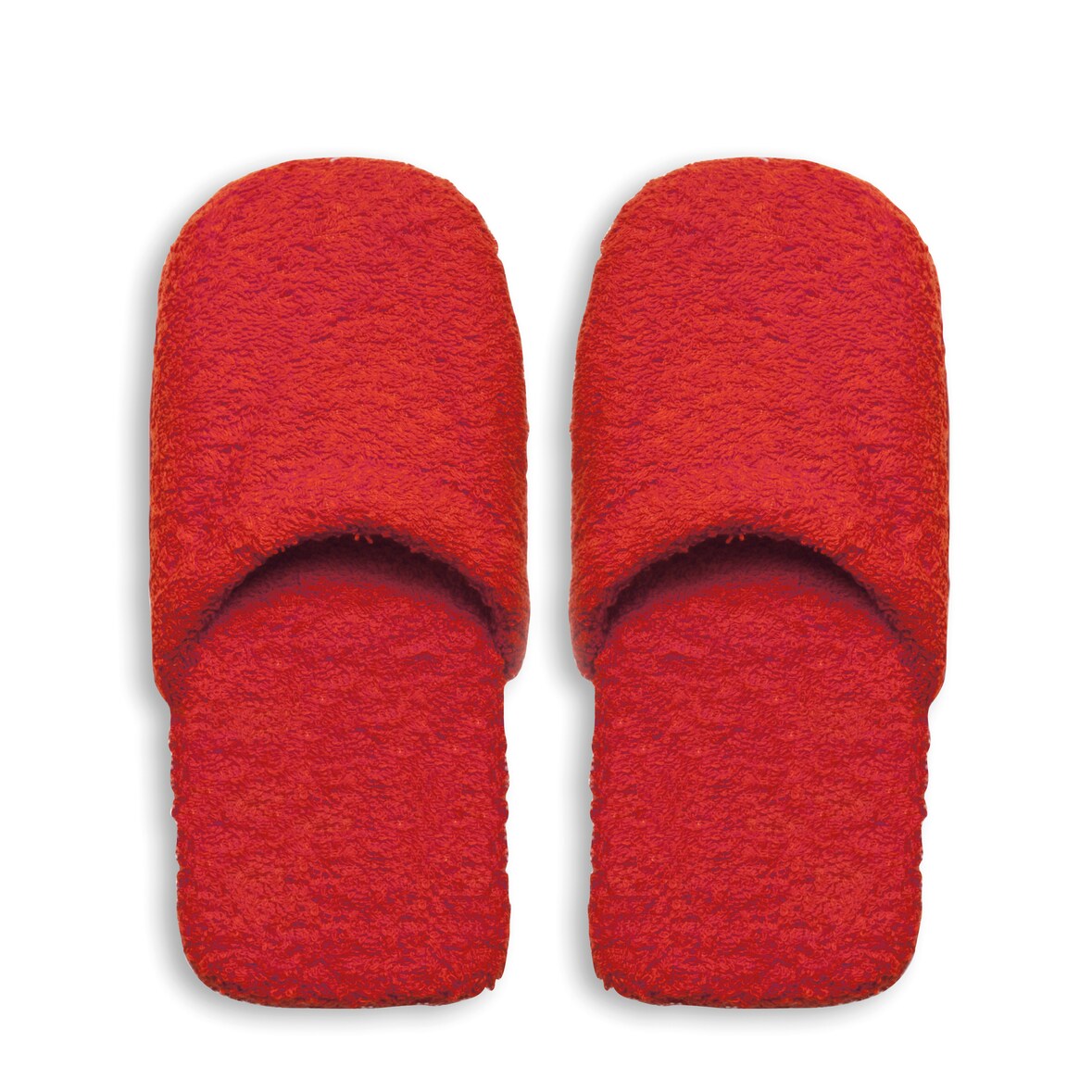 Excelsa Pantofole uomo Spa in cotone taglia unica rosse