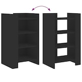 thumbnail of vidaXL Sideboard Schwarz 45x35x75 cm Holzwerkstoff