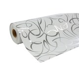 thumbnail of Clairefontaine Geschenkpapier Premium 80g, Rolle 50x0,70m, silberne Arabesken - Silber 211893C
