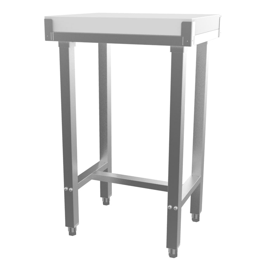 Kunststof snijplank 500x400 mm - snijblad van 50 mm, hoogte 750 mm