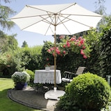 thumbnail of Relaxdays Sonnenschirmständer Kunststoff, befüllbar mit Wasser, Sand, Stockgrößen 25-32mm, 43x43 cm,hell-grau