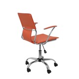 thumbnail of Bogarra Silla  con brazos fijos, y giratoria 360º similpiel color naranja