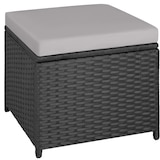 thumbnail of tectake Conjunto de ratán Barletta  negro - 404252