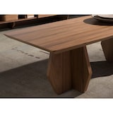 thumbnail of Angel Cerdá Ovaler Couchtisch aus Nussbaumholz 2142C