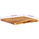 thumbnail of vidaXL Badezimmer-Waschtischplatte Massivholz Akazie 58x52x3,8 cm