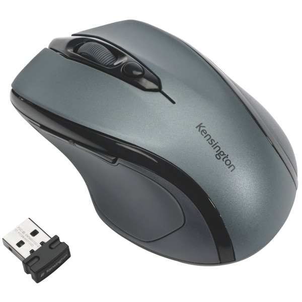 Ratón óptico Kensington Pro Fit™ inalámbrico mediano, gris