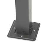 thumbnail of Pergola 4x3 m lichtgrau mit Faltdach, Aluminiumgestell