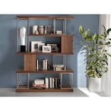 thumbnail of Angel Cerdá  Libreria in legno di noce e acciaio cromato 3220C