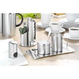 thumbnail of 5-teiliges Milch- und Zucker-Set WAVE, Edelstahl 18/10 gebürstet, spülmaschinengeeignet, Inhalt: Tablett, Gießer, Zuckerdose, Zuckerlöffel.