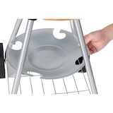 thumbnail of aro Griglia a forma di sfera, porcellana / acciaio / legno, ø 39 cm, 53.5 x 42.5 x 73 cm, con rotelle, cassetto cenere estraibile, nero