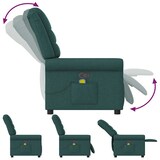 thumbnail of vidaXL Massagesessel Dunkelgrün Stoff