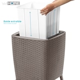 thumbnail of Wellhome - Mesa auxiliar para exterior con enfriador de bebidas 41,5 x 41,5 x 58cm