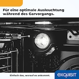 thumbnail of Exquisit Herd-Set EHE285-HBZ-020-Set schwarz | Energieeffizienzklasse A | 75 l Garraum | Glaskeramik Kochfeld | Herd-Set 60 cm