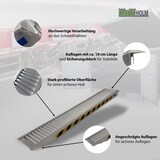 thumbnail of TRUTZHOLM 1x Profi Schwerlastrampe 255 cm 1650 kg Alu 30,5 cm Breite Auffahrrampe Verladerampe