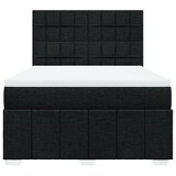 thumbnail of vidaXL Boxspringbett mit Matratze Schwarz 140x200 cm Stoff