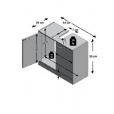thumbnail of Meuble sous vasque contemporain blanc Adenia