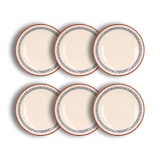 thumbnail of Novastyl - Lot 6 assiettes creuses amatxi 21cm en faience blanc