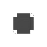 thumbnail of ALLboards Glas-Magnettafel 100x80 cm DUNKEL GRAU