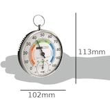 thumbnail of Analoges Thermo-Hygrometer silber/weiß