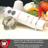 thumbnail of Magefesa Mescolare - Batidora de Mano 750W, Cuchillas Acero Inoxidable, Desmontable, Mango Ergonómico, Velocidad Regulable, Función Turbo
