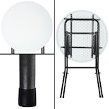 thumbnail of Casaria Stehtisch klappbar Bistrotisch 110 cm x 72 cm Weiß