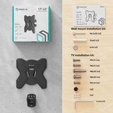 thumbnail of ONKRON Porta televisore da muro per 17-43 pollici, fino a 35 kg, VESA 75x75 e 200x200, Inclinato, Girevole, Rotante, NP23 Nero