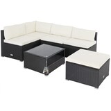 thumbnail of CASARIA® Polyrattan Lounge Set Melbourne schwarz/creme