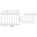 thumbnail of METRO Professional Séparateur de canettes pour réfrigérateurs à boissons, 49 x 36 x 7 cm, blanc