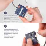 thumbnail of MILAN 430 - Candado Metálico TSA con Cierre de Combinación de 3 Dígitos. Color Azul