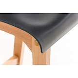 thumbnail of Décoshop26 - Tabouret de bar design scandinave x1 structure de 4 pieds en bois assise en plastique gris 10_0004944