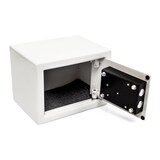 thumbnail of Relaxdays Mini Wandtresor, Schlüssel, Stahl, massiv, Verschlussriegel, kleiner Safe H x B x T: 17 x 23 x 17 cm, hellgrau