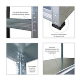 thumbnail of Schwerlastregal Steel Eagle | HxBxT 180x120x60cm | Fachlast 130kg | Verzinkt