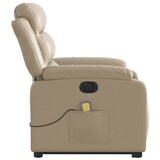 thumbnail of vidaXL Massagesessel mit Aufstehhilfe Elektrisch Cappuccino Kunstleder