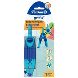 thumbnail of Schulzirkel griffix, blau, ergonomisch, integrierte Ersatzminen und Anspitzer.