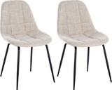 thumbnail of 2er Set Stuhl Tom creme/Stoff