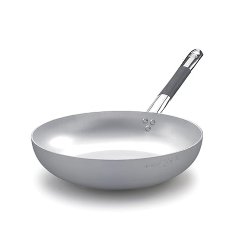 Pentole Agnelli, Padella svasata alta in alluminio 3mm induzione, 1 manico, 24cm, ALMC111BPIC24