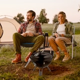thumbnail of Relaxdays Kugelgrill, tragbar, Ø 37 cm, Picknickgrill für Garten & Park, Holzkohlegrill mit Deckel, Rundgrill, schwarz