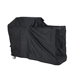 thumbnail of METRO PROFESSIONAL Barbecue a gas con 8 bruciatori e piastra, acciaio inox, 157 x 64 x 122 cm, termometro, con copertura protettiva e ruote, argento